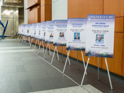 AAI Career Awardees and Lecturers on display
